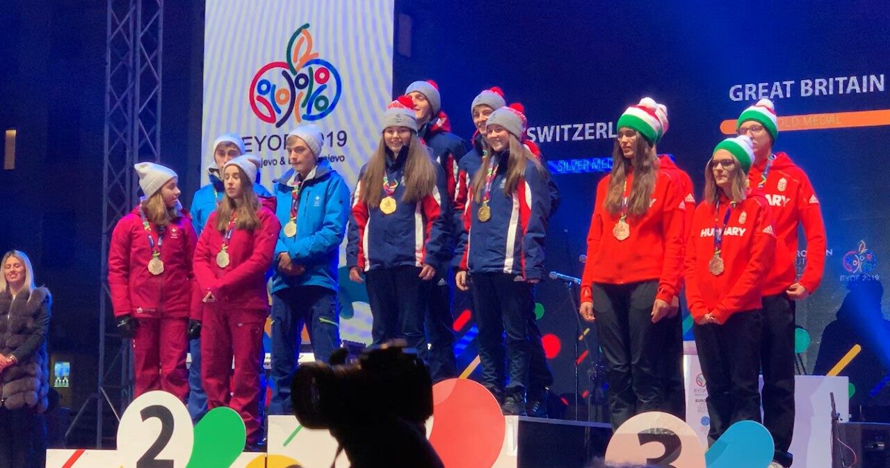 On the ice during the British Curling years